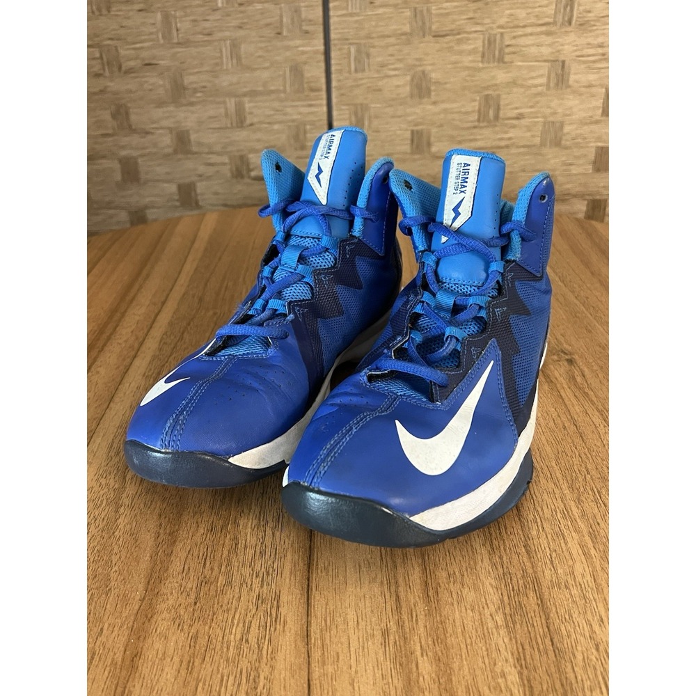 Nike Air Max Stutter Step 2‎ Bright Blue Mid-Top Sneaker Boys Unisex Youth Sz 6